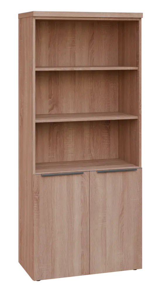 SIN 5 - 8DN3 kancelářská skříň, 2-dveřová/nika, 1820x800x400, dub bardolino